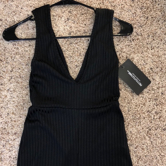 PLT BLACK JUMPSUIT BIKER BODYSUIT - Picture 2 of 6